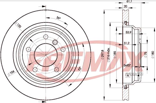 FREMAX BD-3153 - Kočioni disk www.molydon.hr