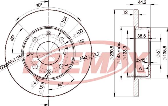 FREMAX BD-3169 - Kočioni disk www.molydon.hr