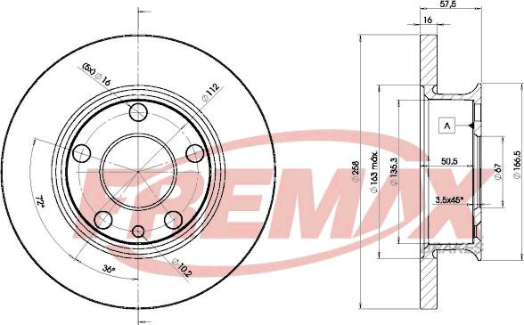 FREMAX BD-3114 - Kočioni disk www.molydon.hr