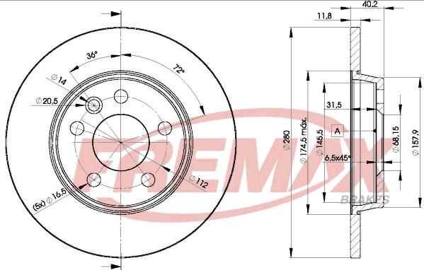 FREMAX BD-3111 - Kočioni disk www.molydon.hr