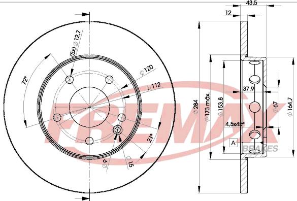 FREMAX BD-3180 - Kočioni disk www.molydon.hr