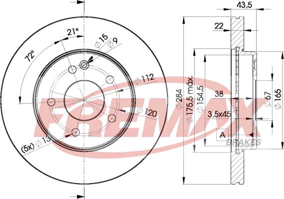 FREMAX BD-3182 - Kočioni disk www.molydon.hr