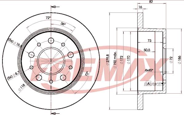 FREMAX BD-3806 - Kočioni disk www.molydon.hr