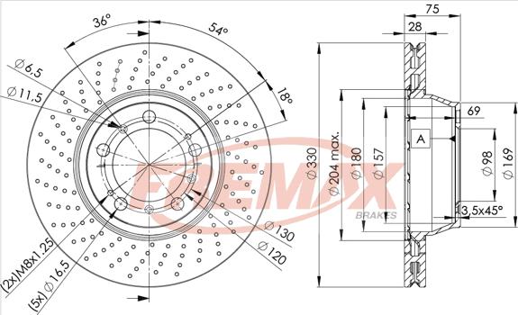 FREMAX BD-3350 - Kočioni disk www.molydon.hr