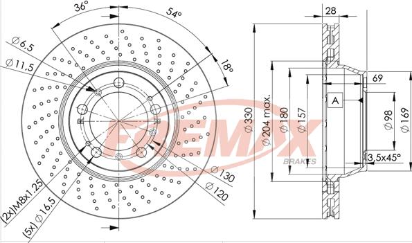 FREMAX BD-3351 - Kočioni disk www.molydon.hr