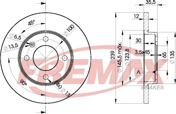 FREMAX BD-3300 - Kočioni disk www.molydon.hr