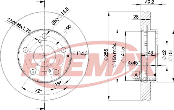 FREMAX BD-3302 - Kočioni disk www.molydon.hr