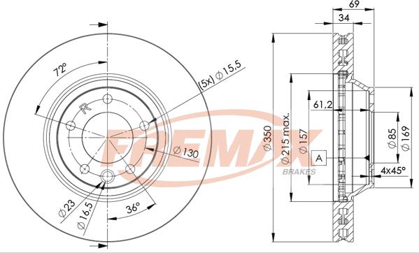 FREMAX BD-3324 - Kočioni disk www.molydon.hr