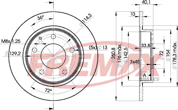 FREMAX BD-3259 - Kočioni disk www.molydon.hr