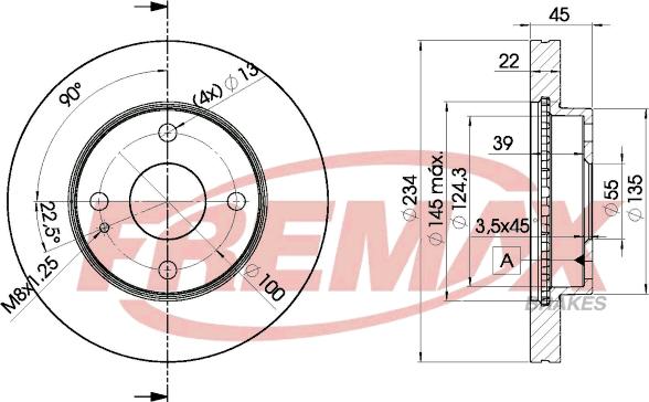 FREMAX BD-3255 - Kočioni disk www.molydon.hr