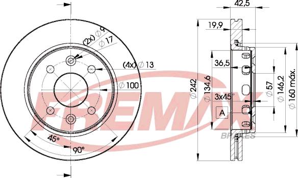 FREMAX BD-3253 - Kočioni disk www.molydon.hr