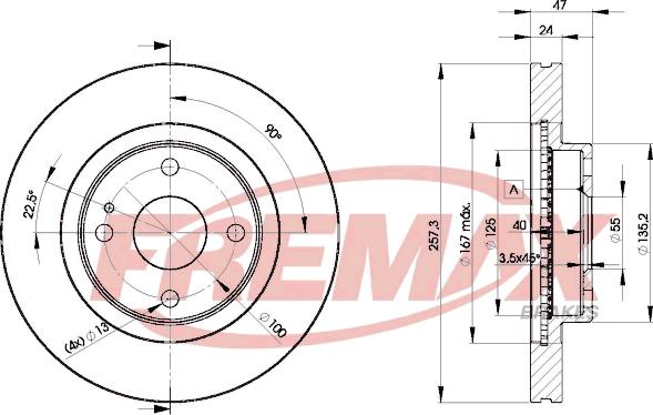 FREMAX BD-3266 - Kočioni disk www.molydon.hr