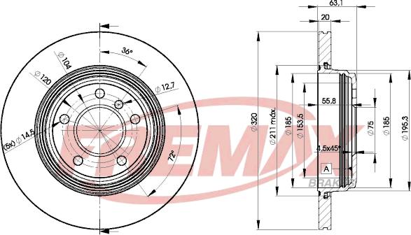 FREMAX BD-3215 - Kočioni disk www.molydon.hr