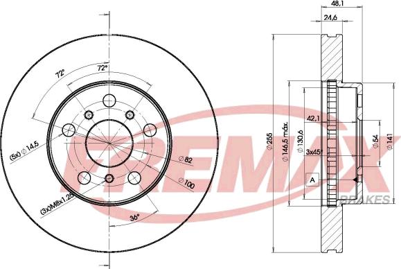 FREMAX BD-3286 - Kočioni disk www.molydon.hr