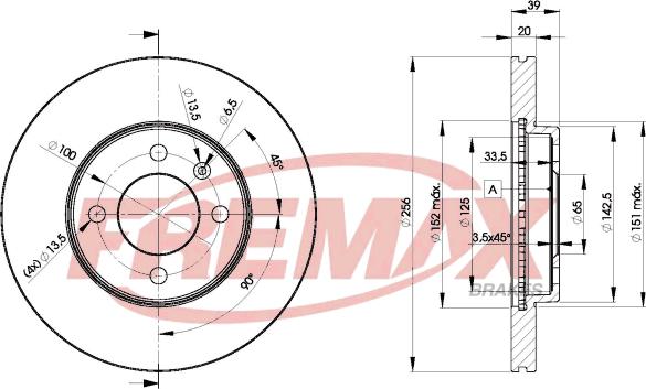 FREMAX BD-3790 - Kočioni disk www.molydon.hr