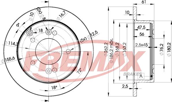 FREMAX BD-2905 - Kočioni disk www.molydon.hr