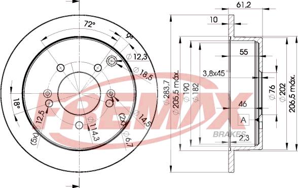 FREMAX BD-2907 - Kočioni disk www.molydon.hr