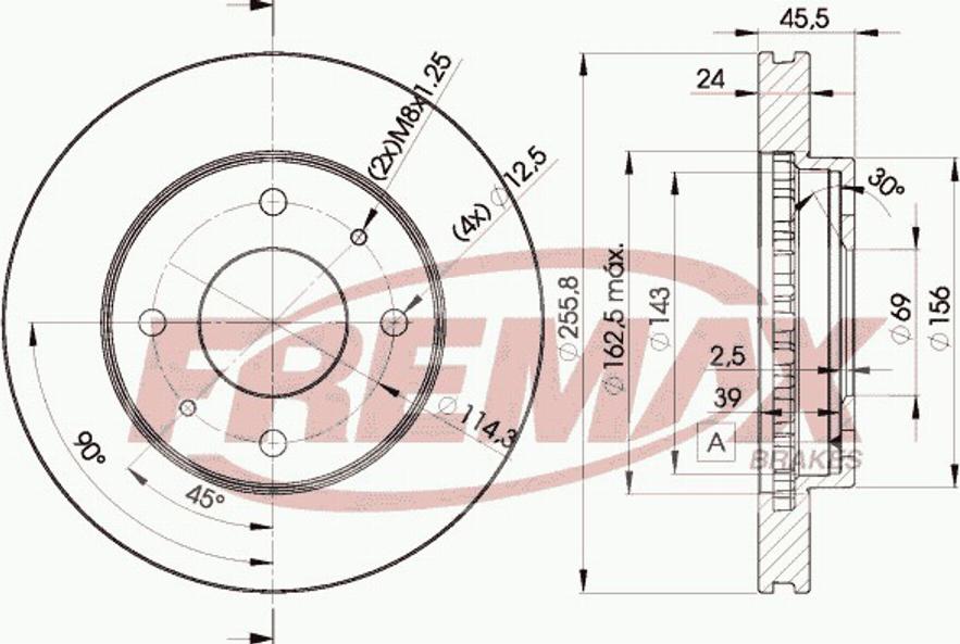 FREMAX BD2926 - Kočioni disk www.molydon.hr