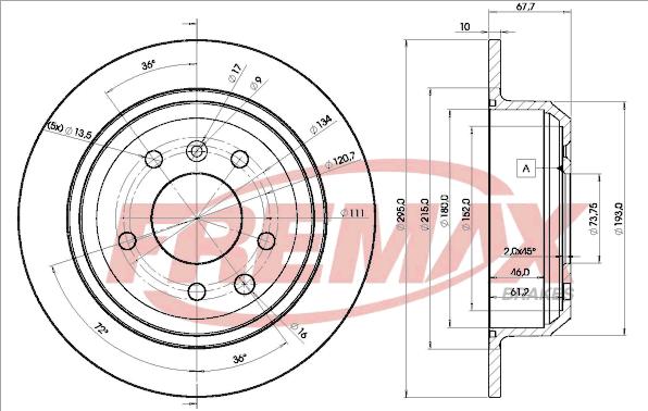 FREMAX BD-2511 - Kočioni disk www.molydon.hr