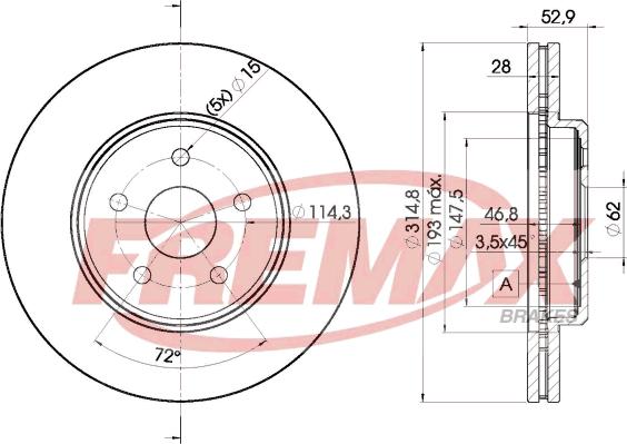 FREMAX BD-2649 - Kočioni disk www.molydon.hr