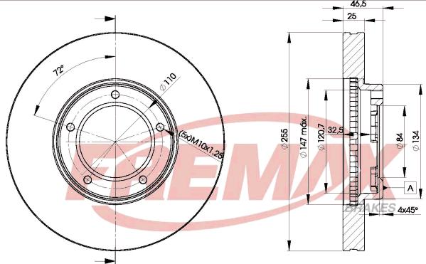 FREMAX BD-2609 - Kočioni disk www.molydon.hr