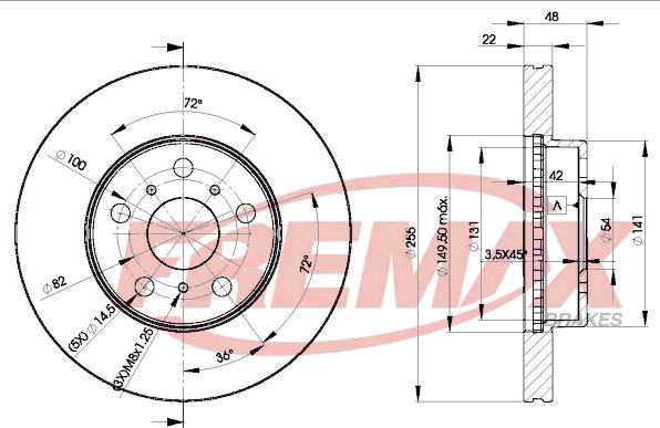 FREMAX BD-2090 - Kočioni disk www.molydon.hr