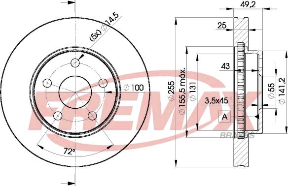 FREMAX BD-2047 - Kočioni disk www.molydon.hr