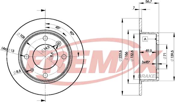 FREMAX BD-2061 - Kočioni disk www.molydon.hr