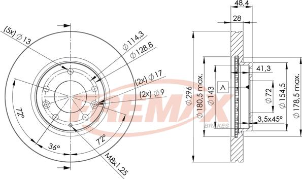 FREMAX BD-2063 - Kočioni disk www.molydon.hr