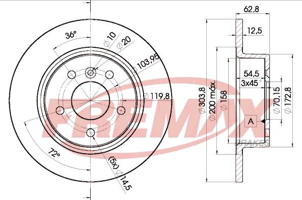 FREMAX BD-2004 - Kočioni disk www.molydon.hr