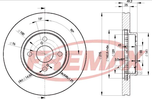 FREMAX BD-2080 - Kočioni disk www.molydon.hr