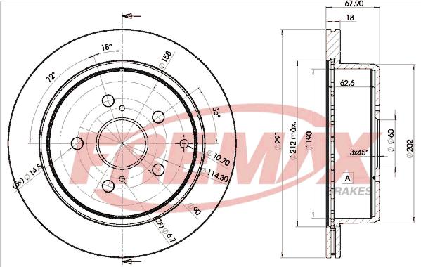 FREMAX BD-2082 - Kočioni disk www.molydon.hr