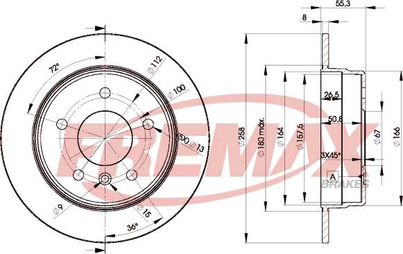 FREMAX BD-2113 - Kočioni disk www.molydon.hr