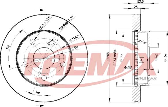 FREMAX BD-2806 - Kočioni disk www.molydon.hr