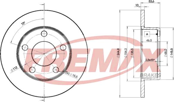 FREMAX BD-2800 - Kočioni disk www.molydon.hr