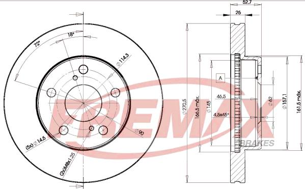 FREMAX BD-2810 - Kočioni disk www.molydon.hr