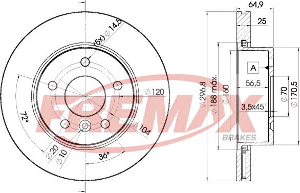 FREMAX BD-2817 - Kočioni disk www.molydon.hr