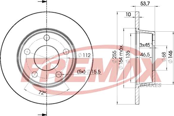 FREMAX BD-2880 - Kočioni disk www.molydon.hr