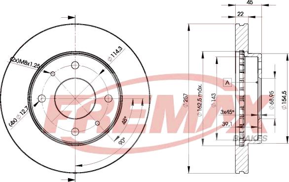 FREMAX BD-2831 - Kočioni disk www.molydon.hr