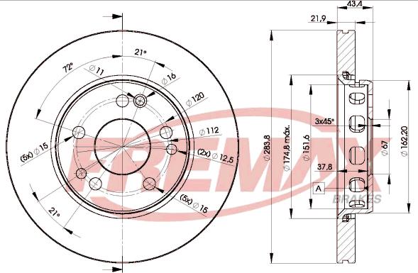 FREMAX BD-2312 - Kočioni disk www.molydon.hr