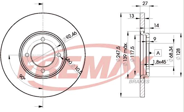 FREMAX BD-2375 - Kočioni disk www.molydon.hr