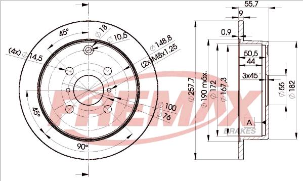 FREMAX BD-2251 - Kočioni disk www.molydon.hr