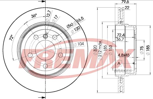 FREMAX BD-2218 - Kočioni disk www.molydon.hr