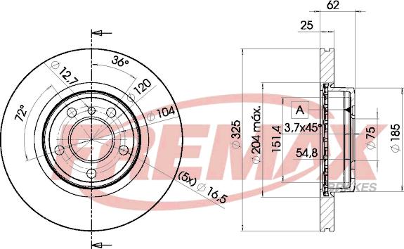 FREMAX BD-2217 - Kočioni disk www.molydon.hr