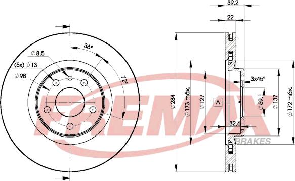 FREMAX BD-7948 - Kočioni disk www.molydon.hr