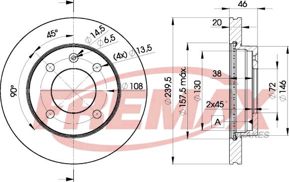 FREMAX BD-7968 - Kočioni disk www.molydon.hr