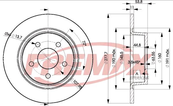 FREMAX BD-7989 - Kočioni disk www.molydon.hr