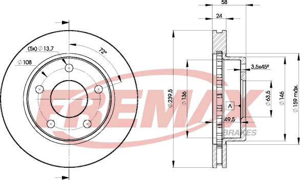 FREMAX BD-7974 - Kočioni disk www.molydon.hr