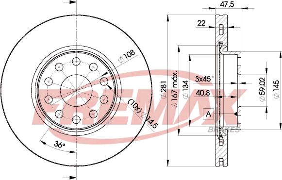 FREMAX BD-7489 - Kočioni disk www.molydon.hr