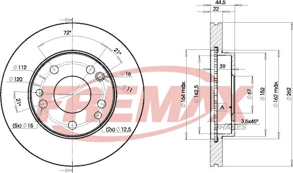 FREMAX BD-7560 - Kočioni disk www.molydon.hr